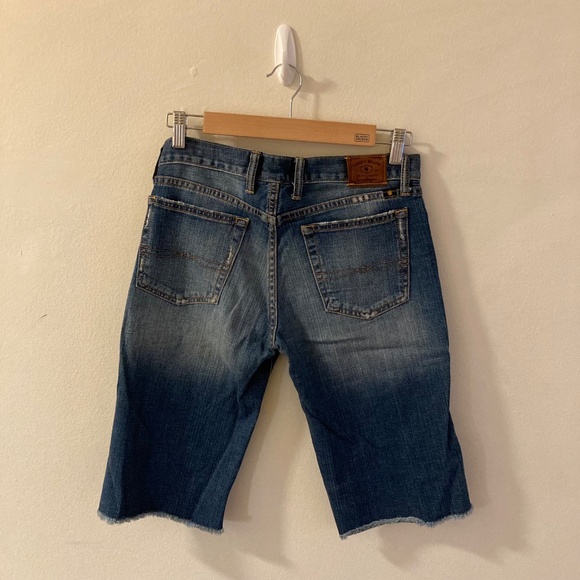 LUCKY Brand Dark Wash Jean Bermuda Shorts Size 4/27 - Picture 4 of 14